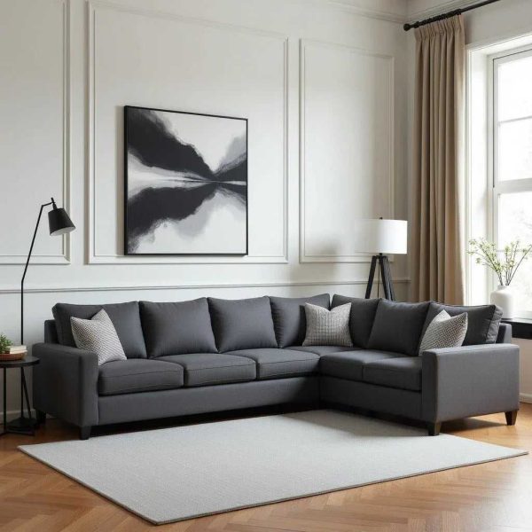 claypool 7 seater l shape sofa for living room grey 881303